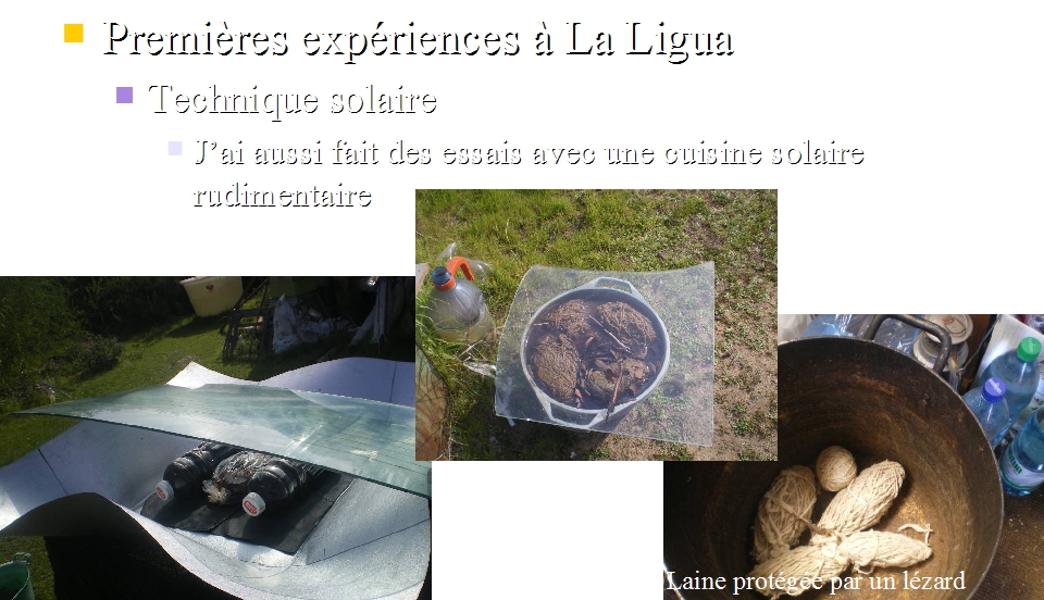 Tests de teinture solaire à Longotoma (La Ligua)