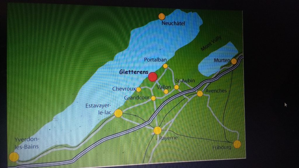Plan d'accès au Village Lacustre de Gletterens