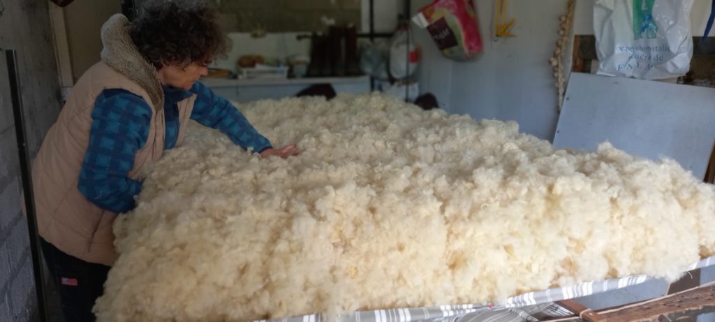 matelas de laine - première couche