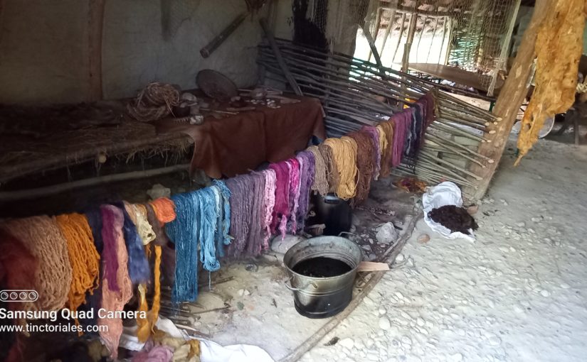 laines teintes au Rassemblement Préhistorique