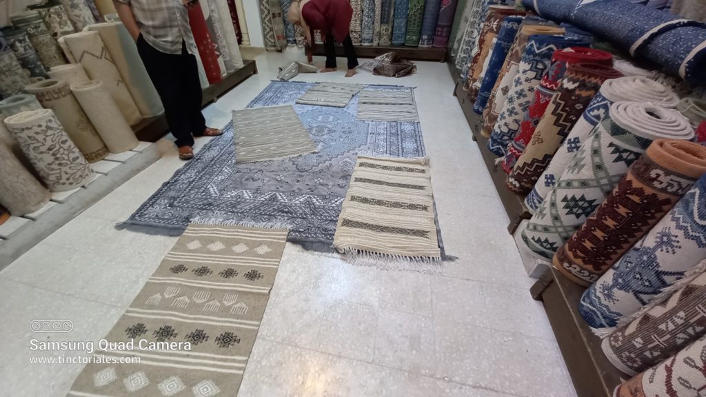 Boutique de tapis, à Nabeul, Tunisie