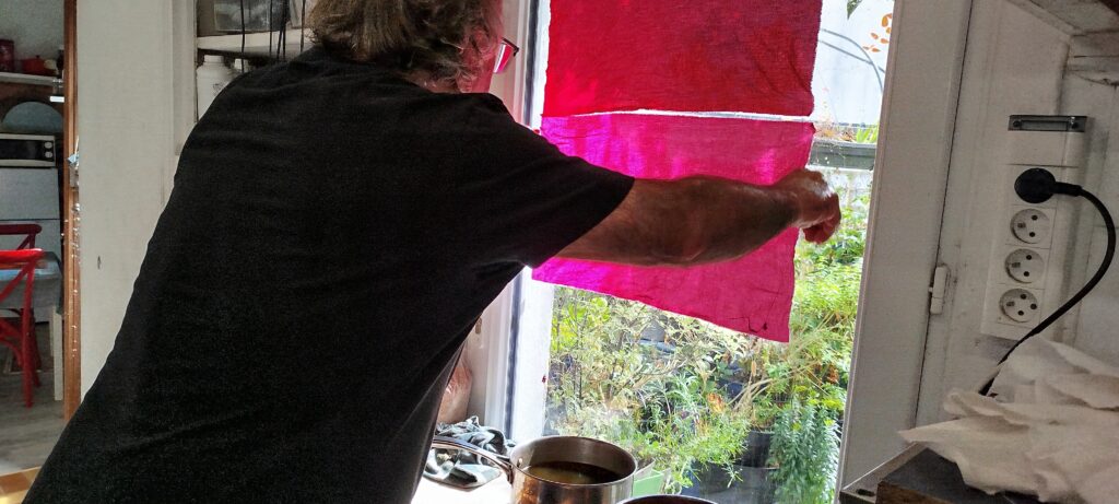 Rendre la teinture au carthame solide