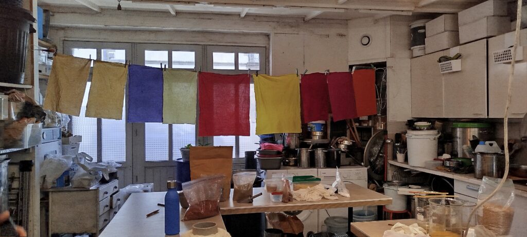 Résultats des teintures du premier jour