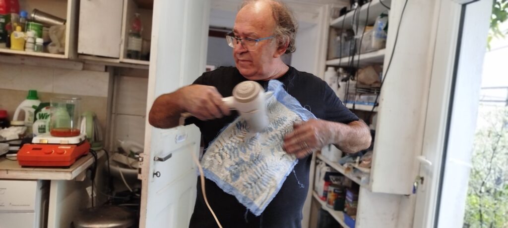 Un séchage est nécessaire à chaque étape