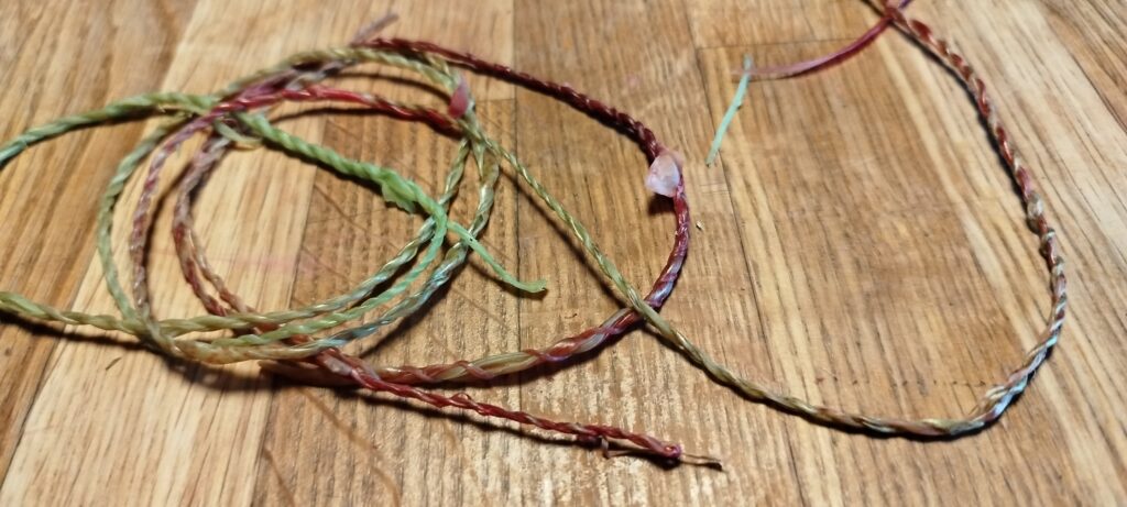Cordon de fibre de rhubarbe